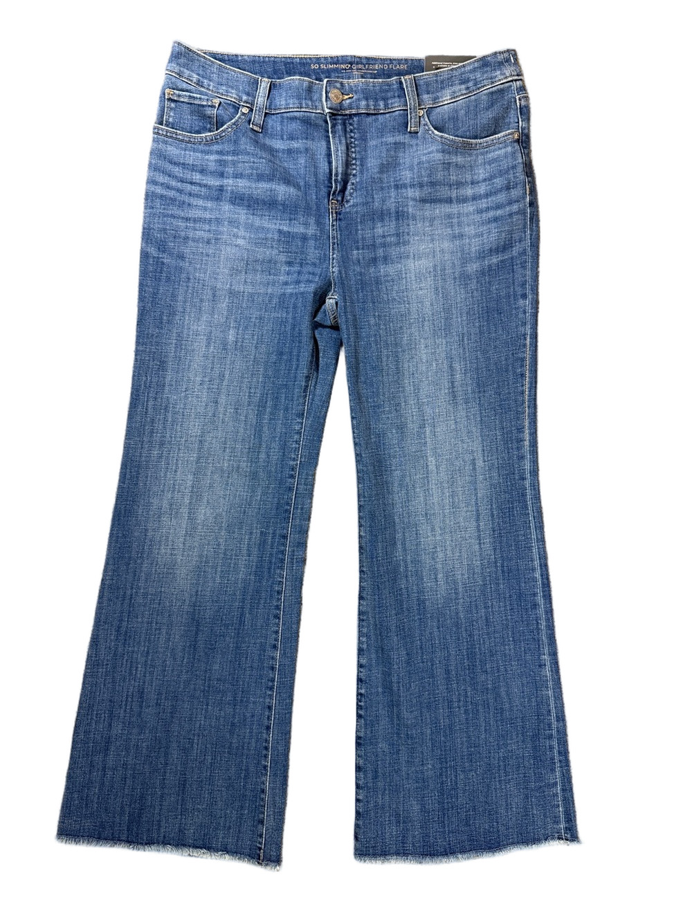 Chico's Medium Blue Girlfriend Flare Wide-Leg Jeans SKU1575